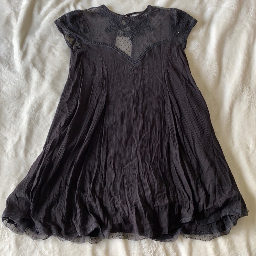 Black mini dress